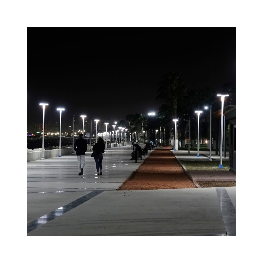LED ηλιακός φωτισμός δρόμου με αισθητήρα LUVIA LED/15W/3,2V 6500K IP54 5400 mAh + τηλεχειριστήριο