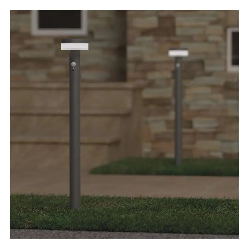 Ηλιακός λαμπτήρας LED με αισθητήρα LED/2W/3,7V 1200 mAh IP44 80 εκ.