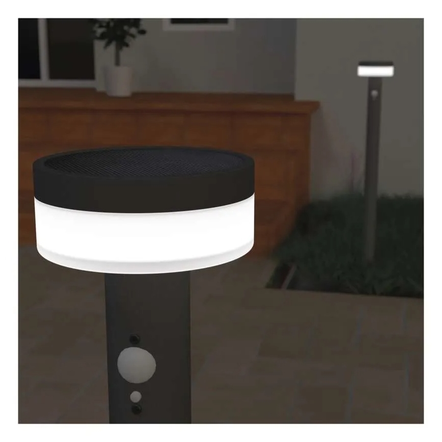 Ηλιακός λαμπτήρας LED με αισθητήρα LED/2W/3,7V 1200 mAh IP44 80 εκ.
