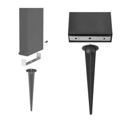 Ηλιακός λαμπτήρας LED με αισθητήρα LED/4,4W/3,7V 2200 mAh IP44