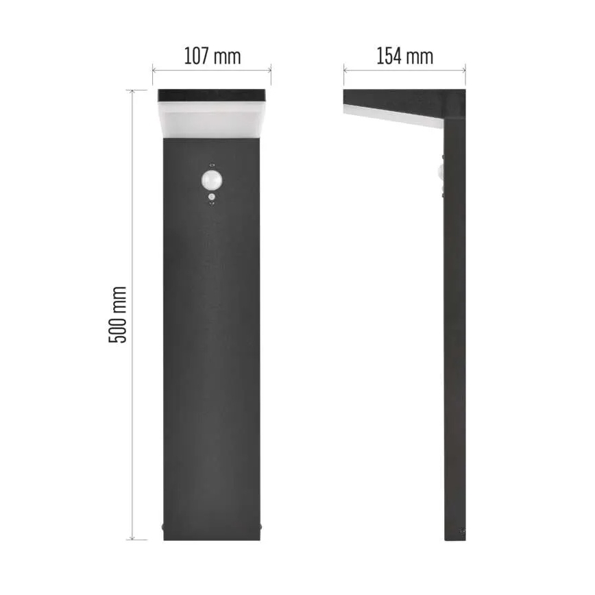 Ηλιακός λαμπτήρας LED με αισθητήρα LED/4,4W/3,7V 2200 mAh IP44