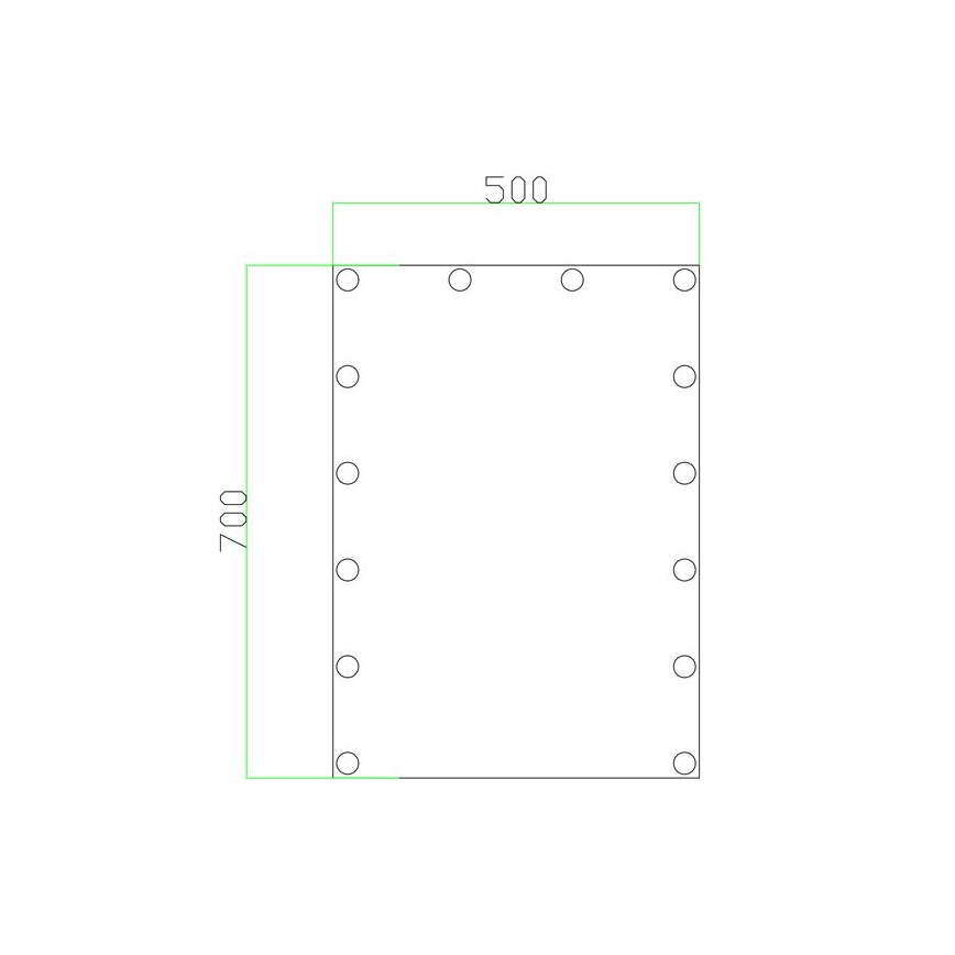 LED Καθρέπτης με φως 14xLED/1W/230V 3000/4000/6000K 70x50 cm IP44