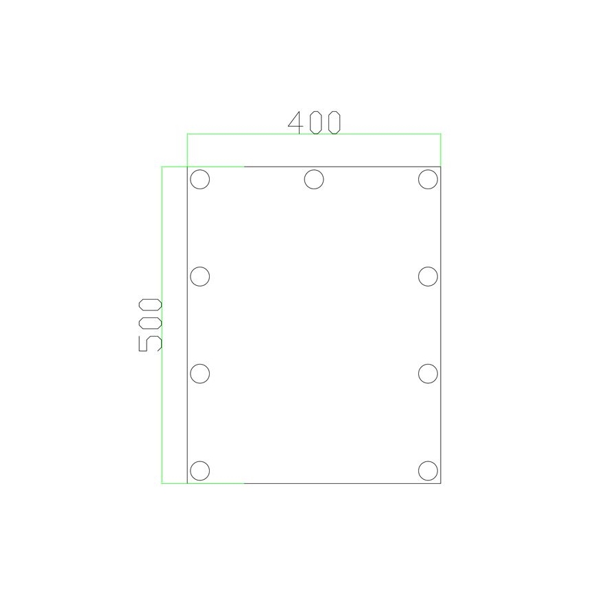 LED Καθρέπτης με φως 9xLED/1W/230V 3000/4000/6000K 50x40 cm IP44