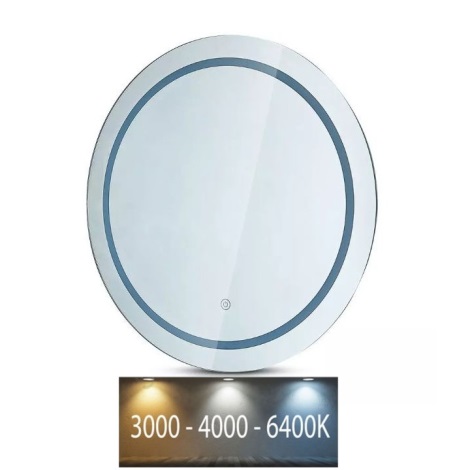 LED καθρέφτης μπάνιου με οπίσθιο φωτισμό LED/25W/230V  3000/4000/6400K IP44