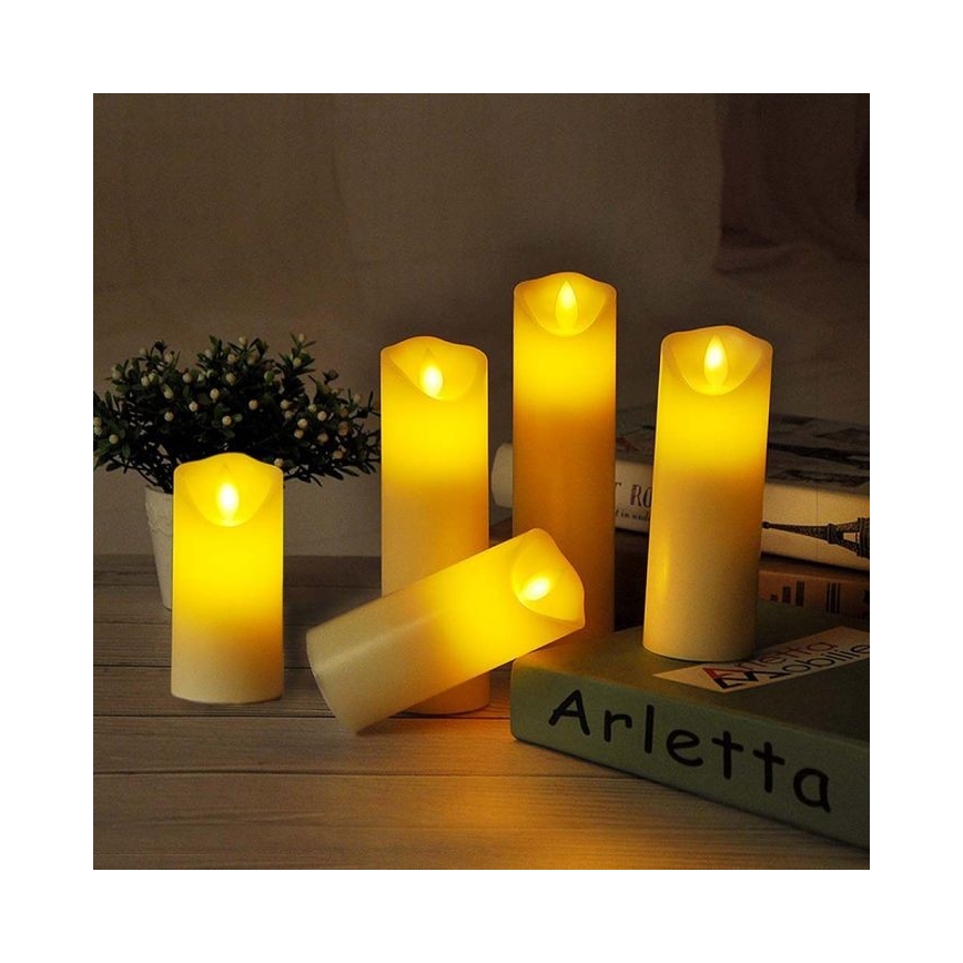 LED Κερί LED/2xAA θερμό λευκό 11 cm