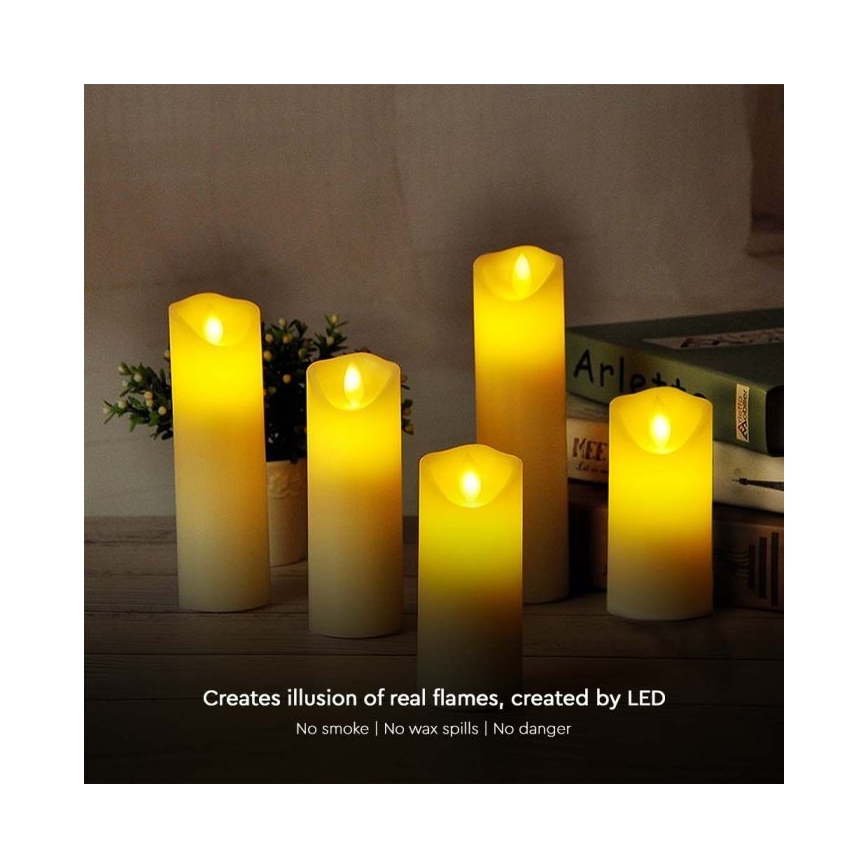 LED Κερί LED/2xAA θερμό λευκό 11 cm