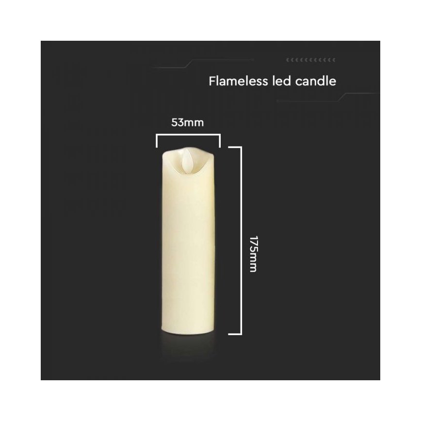 LED Κερί  LED/2xAA θερμό λευκό 17,5 cm
