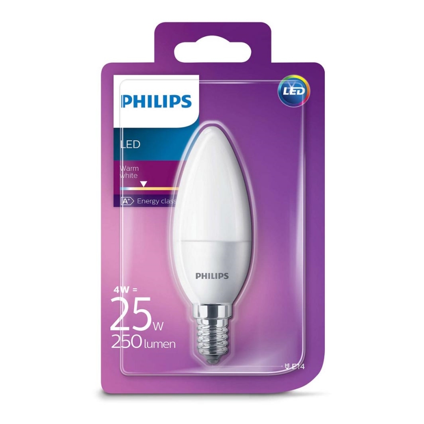 LED κερί Philips E14/4W/230V 2700K