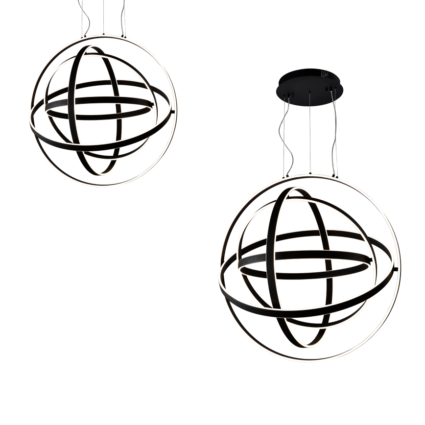 LED Κρεμαστό πολύφωτο COPERNICUS 1xLED/260W/230V μαύρο