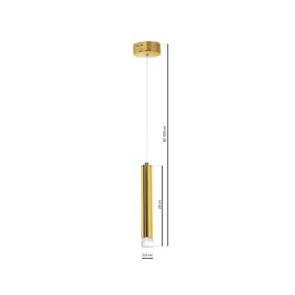LED Κρεμαστό πολύφωτο GOLDIE 1xLED/5W/230V χρυσό