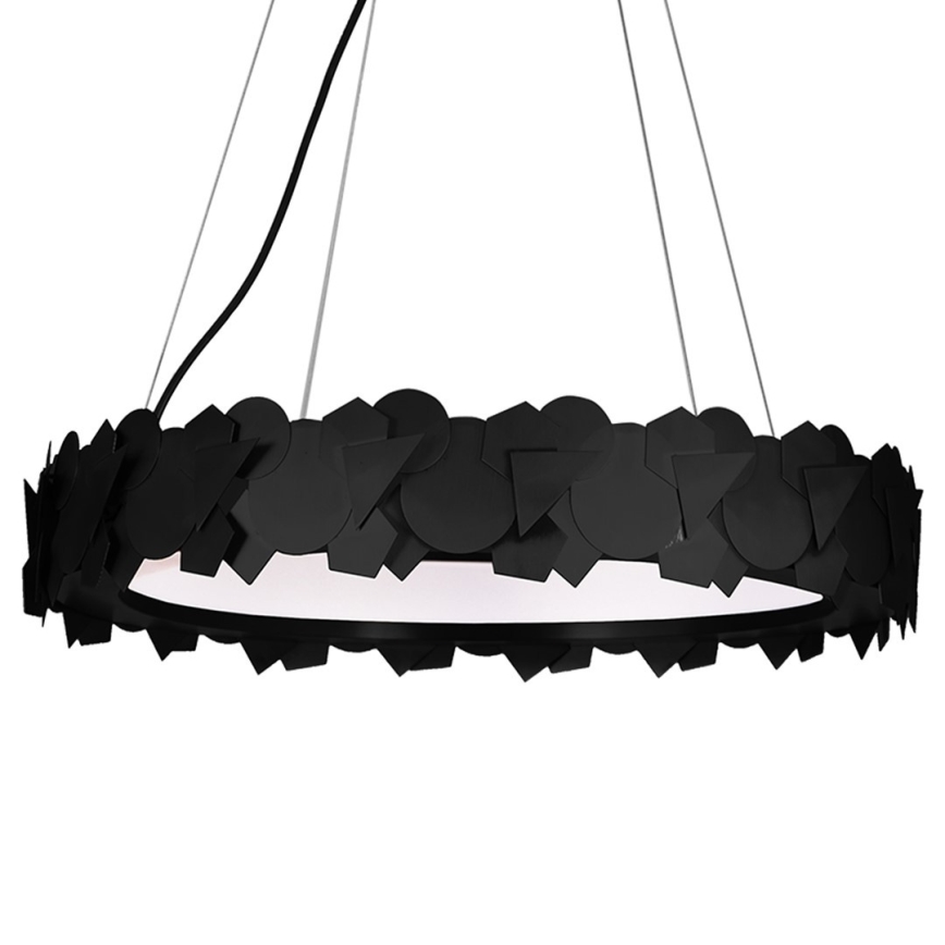 LED Κρεμαστό πολύφωτο SOHO 1xLED/24W/230V μαύρο