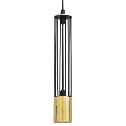 LED Κρεμαστό φωτιστικό BARS 1xGU10/4,8W/230V μαύρο/χρυσαφί