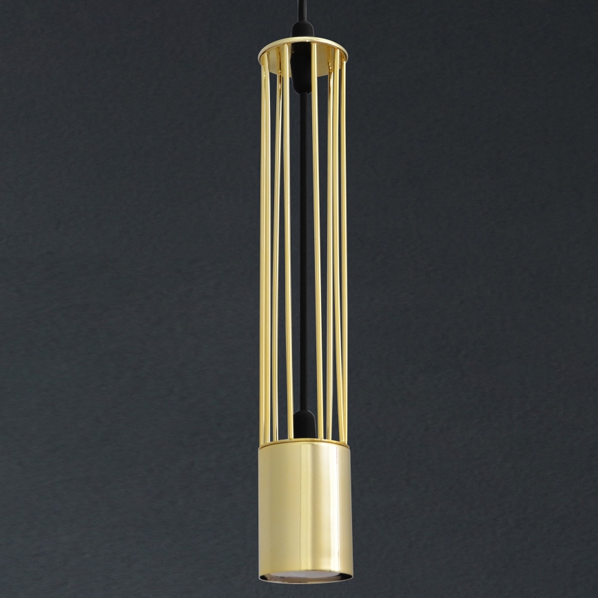 LED Κρεμαστό φωτιστικό BARS 1xGU10/4,8W/230V χρυσό