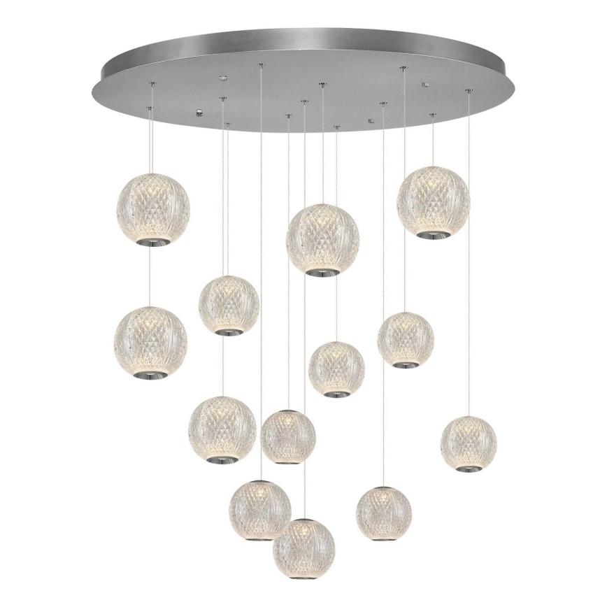 LED Κρεμαστό φωτιστικό CREMONA 13xLED/5W/230V 3000K ματ χρώμιο