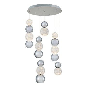 LED Κρεμαστό φωτιστικό CREMONA LED/34W/230V 3000K ματ χρώμιο