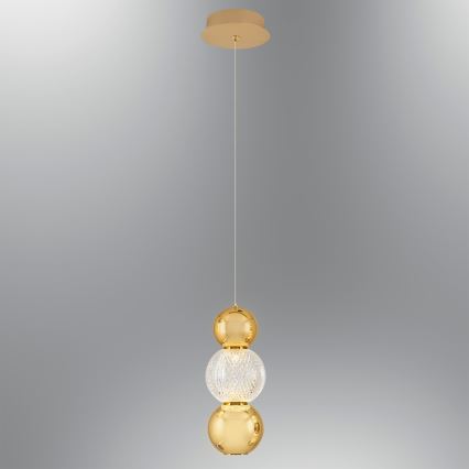 LED Κρεμαστό Φωτιστικό CREMONA LED/5W/230V 3000K χρυσό