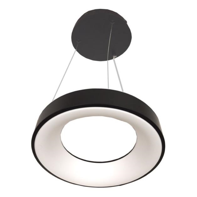 LED Κρεμαστό Φωτιστικό DRAX LED/32W/230V 4000K διάμετρος 38 εκ. μαύρο