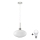 LED Κρεμαστό Φωτιστικό HARMA 1xE27/60W/230V διάμ. 30 cm ματ χρώμιο/άσπρο