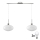 LED Κρεμαστό φωτιστικό HARMA 2xE27/60W/230V ματ χρώμιο/άσπρο