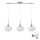 LED Κρεμαστό φωτιστικό HARMA 3xE27/60W/230V ματ χρωμέ/άσπρο