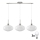 LED Κρεμαστό φωτιστικό HARMA 3xE27/60W/230V ματ χρώμιο/άσπρο