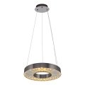 LED Κρεμαστό φωτιστικό JESI LED/35W/230V 3000K διάμετρος 40 cm ασημένιο