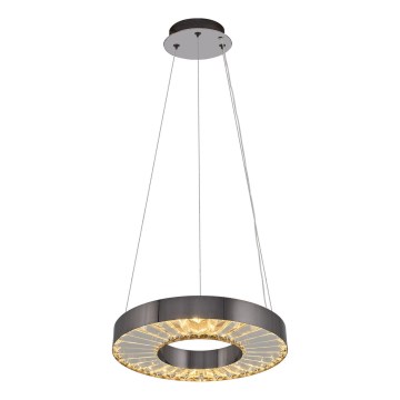 LED Κρεμαστό φωτιστικό JESI LED/35W/230V 3000K διάμετρος 40 cm ασημένιο