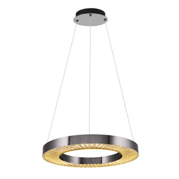 LED Κρεμαστό φωτιστικό JESI LED/35W/230V 3000K διάμετρος 60 cm ασημί