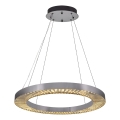 LED κρεμαστό φωτιστικό JESI LED/85W/230V 3000K Ø 80 cm ασημένιο