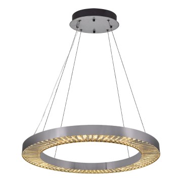 LED κρεμαστό φωτιστικό JESI LED/85W/230V 3000K Ø 80 cm ασημένιο
