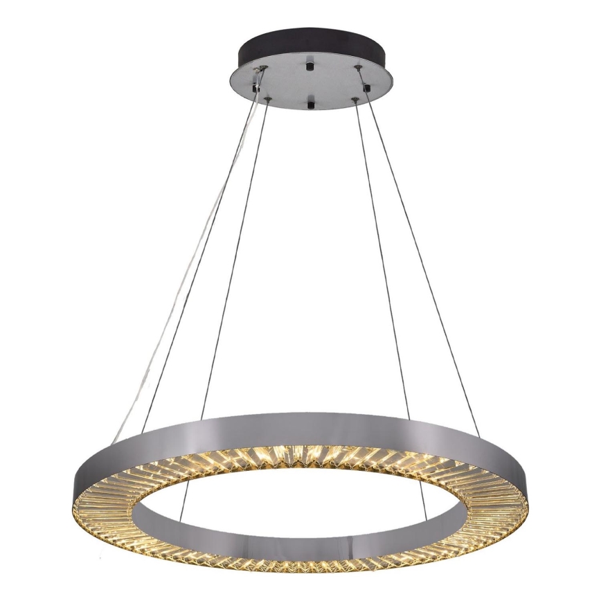 LED κρεμαστό φωτιστικό JESI LED/85W/230V 3000K Ø 80 cm ασημένιο