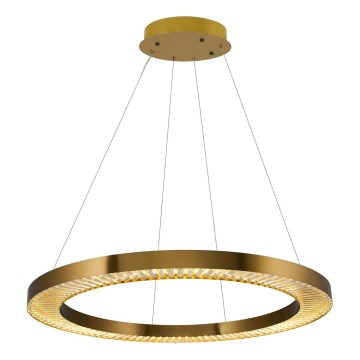 LED Κρεμαστό φωτιστικό JESI LED/90W/230V 3000K διάμετρος 100 cm μπρούντζινο