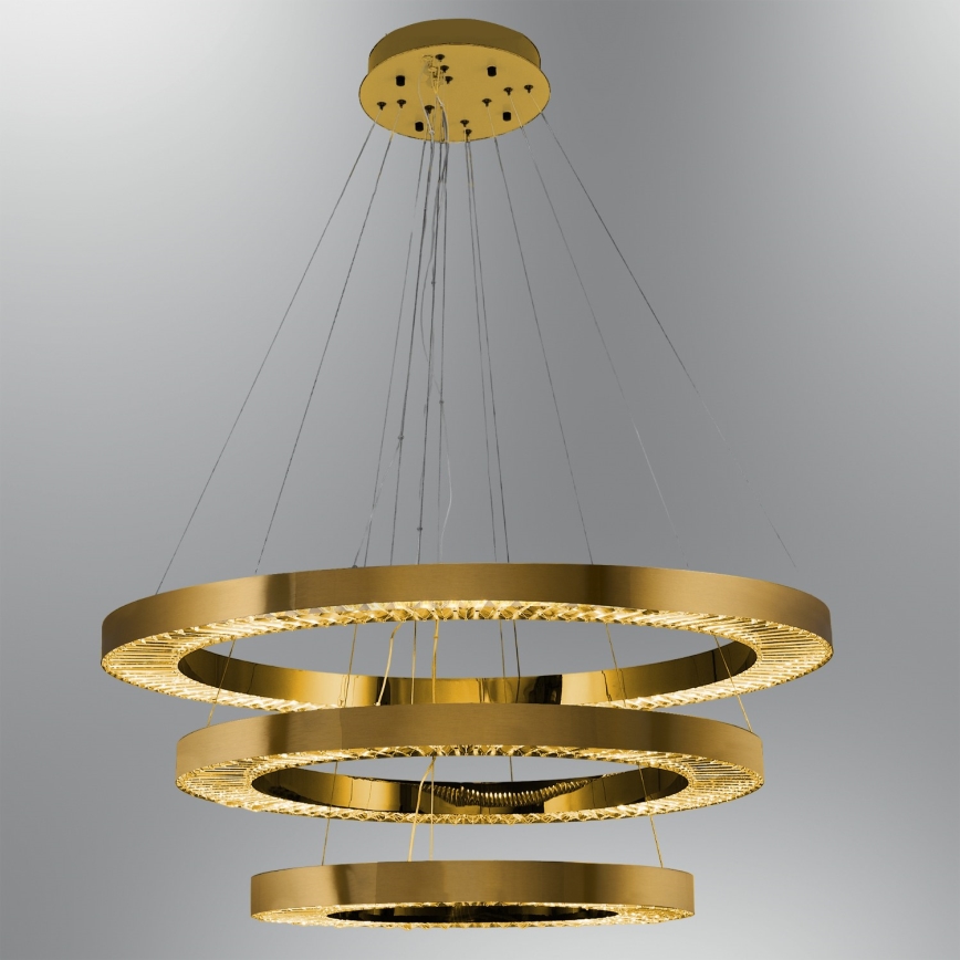 LED κρεμαστό φωτιστικό JESI LED/99W/230V 3000K 100 cm μπρονζέ