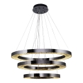 LED Κρεμαστό Φωτιστικό JESI LED/99W/230V 3000K διάμετρος 100 cm ασημί