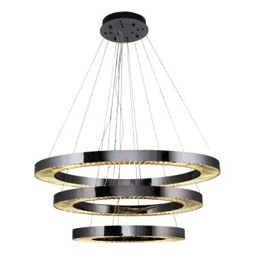LED Κρεμαστό Φωτιστικό JESI LED/99W/230V 3000K διάμετρος 100 cm ασημί
