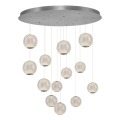 LED κρεμαστό φωτιστικό με καλώδιο CREMONA 13xLED/5W/230V 3000K ματ χρώμιο