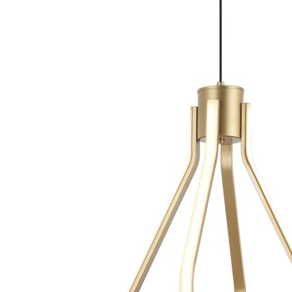 LED κρεμαστό φωτιστικό με καλώδιο ZING LED/19W/230V, χρυσό