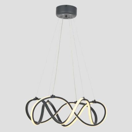 LED Κρεμαστό φωτιστικό οροφής 2xLED/27W/230V 3000/4000/6000K μαύρο