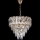 LED Κρεμαστό φωτιστικό οροφής 7xE27/60W/230V + 4xLED/6W διάμετρος 40 cm χρυσό