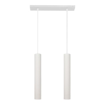 LED Κρεμαστό φωτιστικό οροφής TUBA 2xGU10/4,8W/230V λευκό