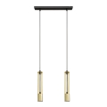 LED Κρεμαστό φωτιστικό οροφής ράγα BARS 2xGU10/4,8W/230V χρυσό/μαύρο