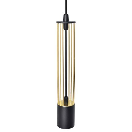 LED Κρεμαστό φωτιστικό οροφής ράγα BARS 3xGU10/4,8W/230V μαύρο/χρυσό