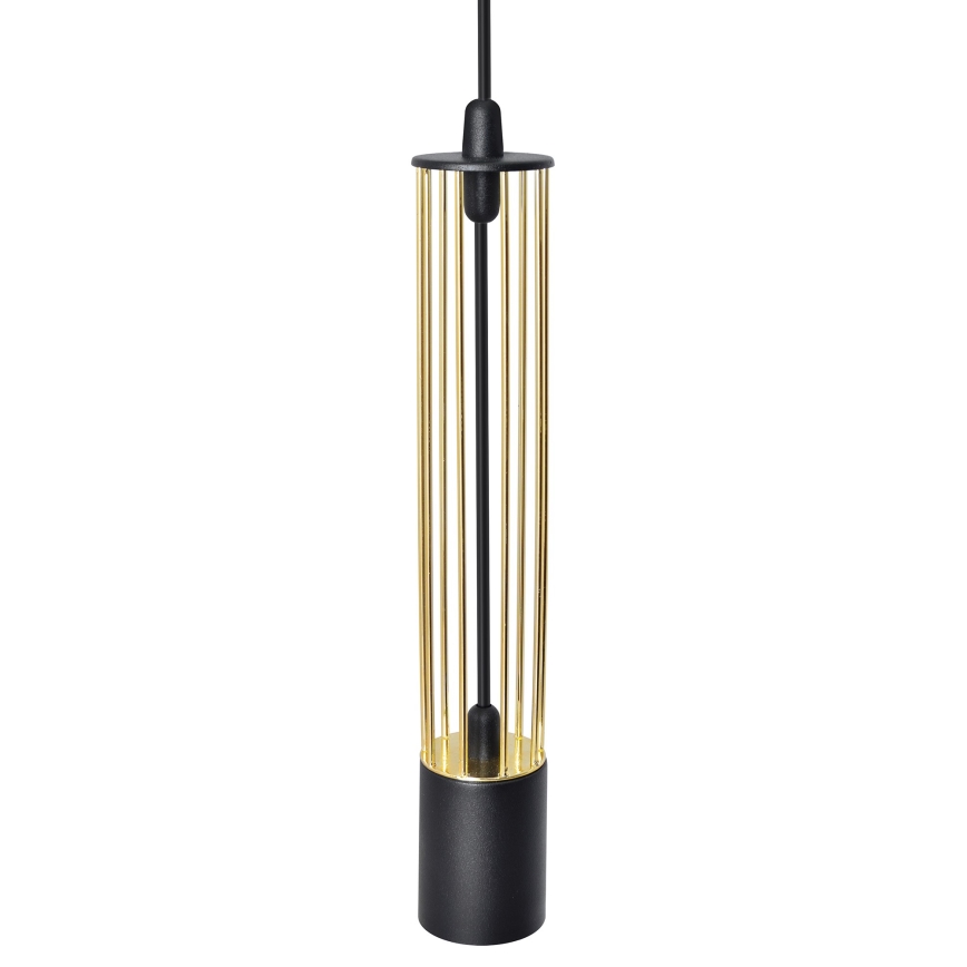 LED Κρεμαστό φωτιστικό οροφής ράγα BARS 3xGU10/4,8W/230V μαύρο/χρυσό