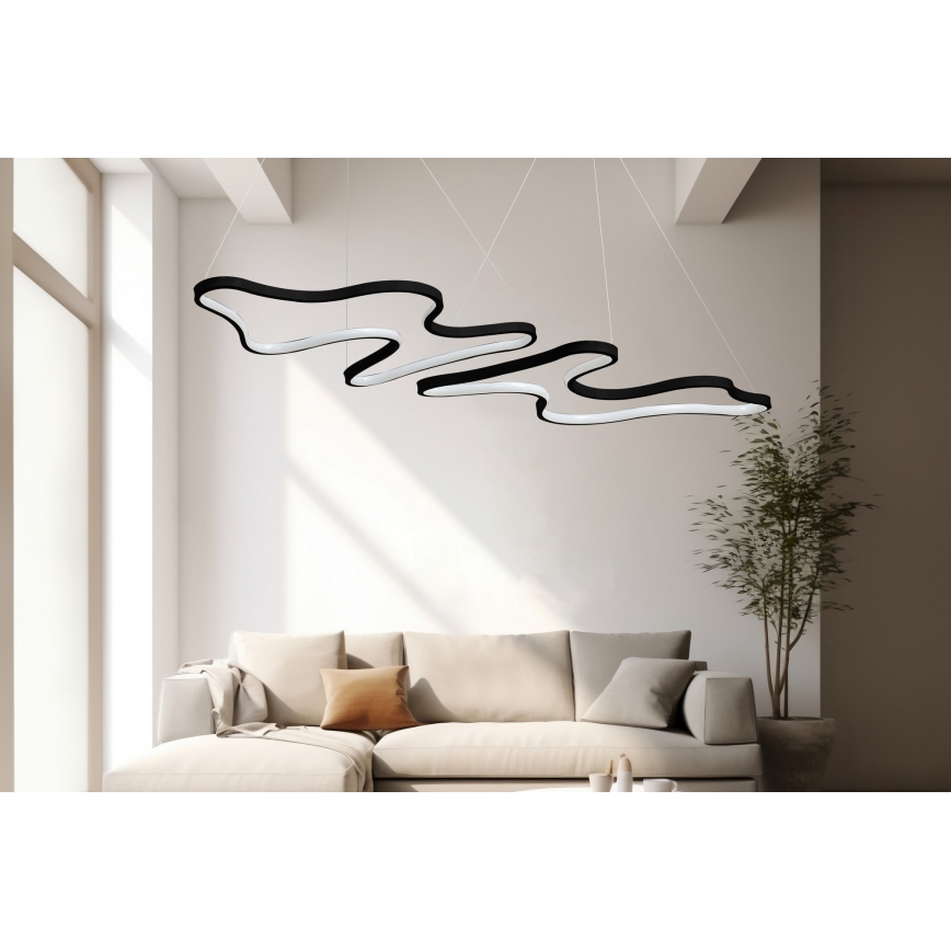 LED κρεμαστό φωτιστικό σε καλώδιο DUPLE ARTISAN LED/80W/230V 4000K μαύρο