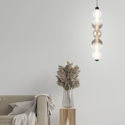 LED κρεμαστό φωτιστικό σε καλώδιο LUMMI LED/19W/230V μαύρο/καπνιστό