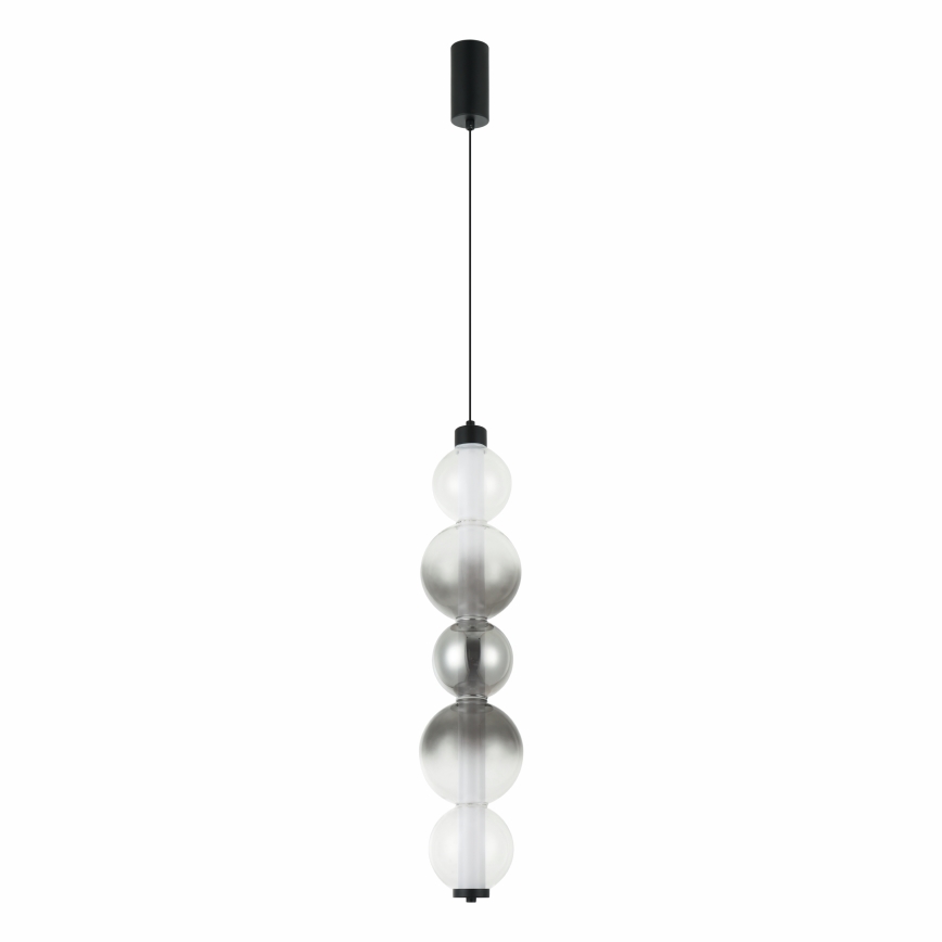 LED κρεμαστό φωτιστικό σε καλώδιο LUMMI LED/19W/230V μαύρο/καπνιστό