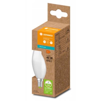 LED Λάμπα από ανακυκλωμένο πλαστικό B40 E14/4,9W/230V 4000K - Ledvance