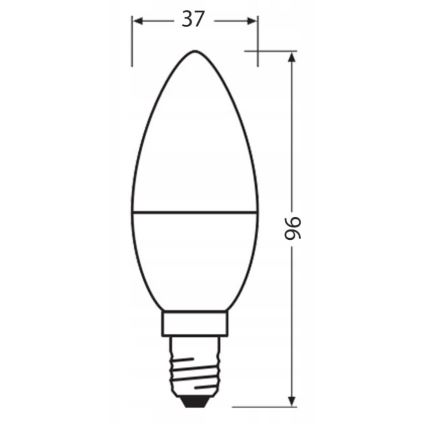 LED Λάμπα από ανακυκλωμένο πλαστικό B40 E14/4,9W/230V 4000K - Ledvance