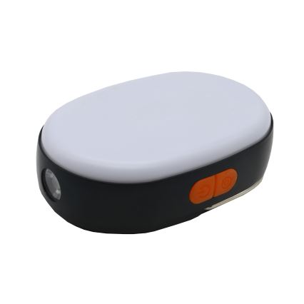 LED Dimming επαναφορτιζόμενο φωτιστικό με λειτουργία power bank K4 LED/1W/5V 3000-6500K IPX4 4000 mAh μαύρο