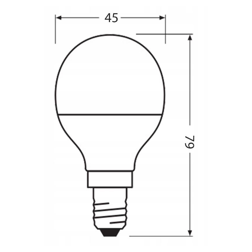 LED Λάμπα από ανακυκλωμένο πλαστικό P45 E14/4,9W/230V 4000K - Osram